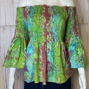 Anthropologie Kings Road off the shoulder top